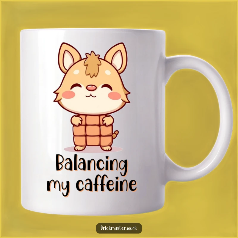 Funny Balancing Brick Animal Mug: Hilarious Juggler Gift for Him or Her