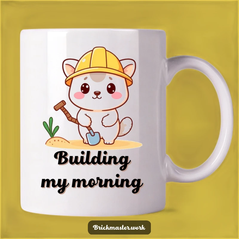 Funny Hard Hat Animal Mug: Adorable Construction Worker Gift for Him or Her