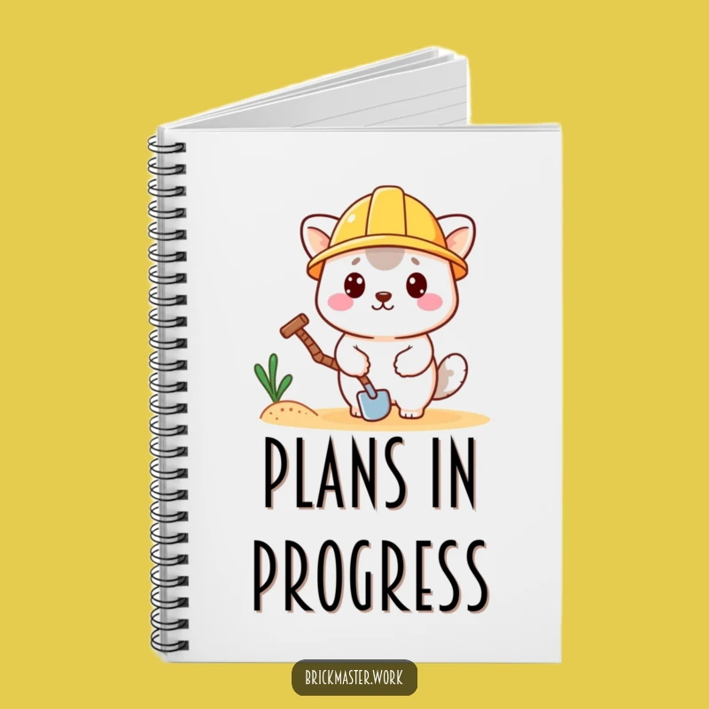 Funny Hard Hat Animal Notebook: Cute Construction Ideas Journal