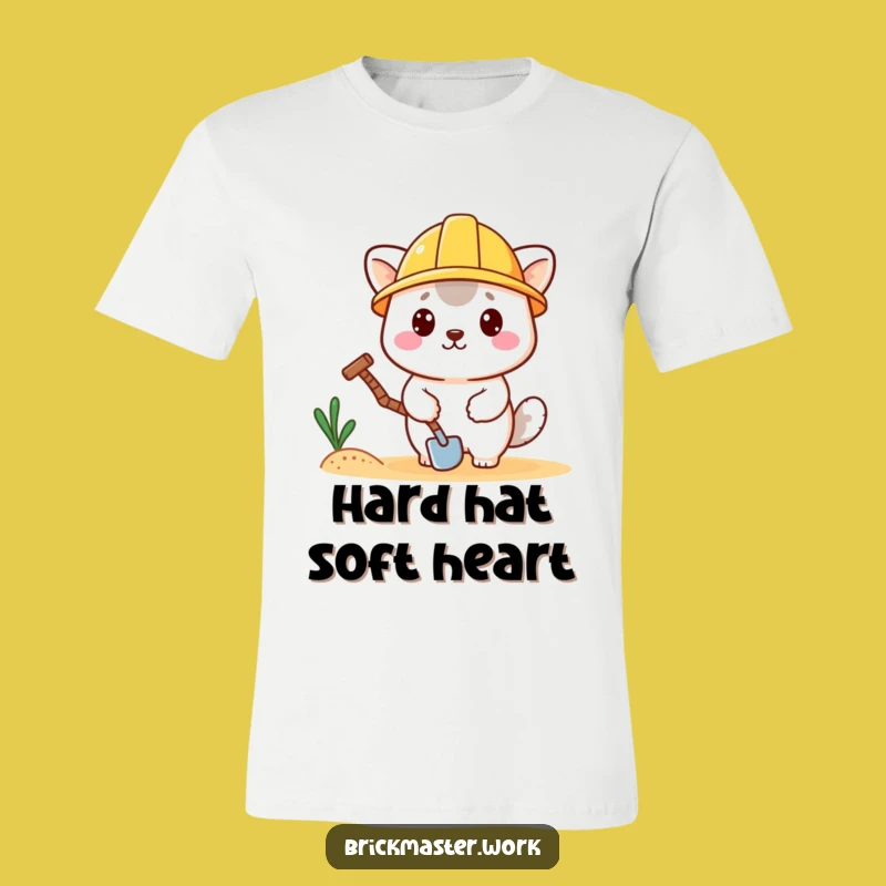 Funny Hard Hat Animal T-Shirt: Cute Construction Worker Tee for Laughs